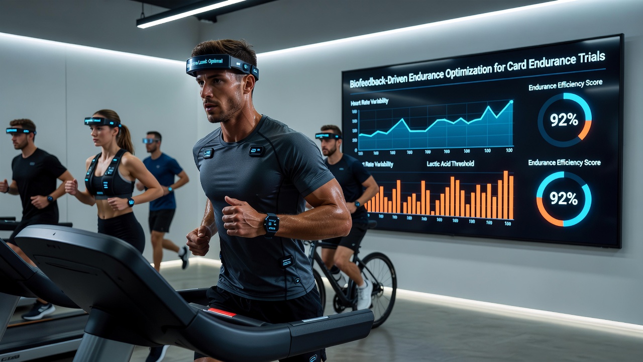 Biofeedback dashboards die endurance data weergeven tijdens kaartcompetities